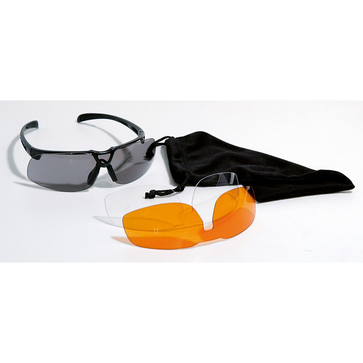 Sportbrille PRO rahmenlos Sonnenbrille Wechselgläser UV-Schutz polarisierend