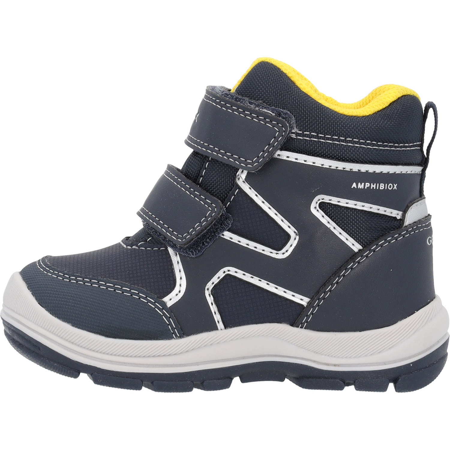 Geox B263VD, Stiefel (Kinder), Kinder, navy/yellow