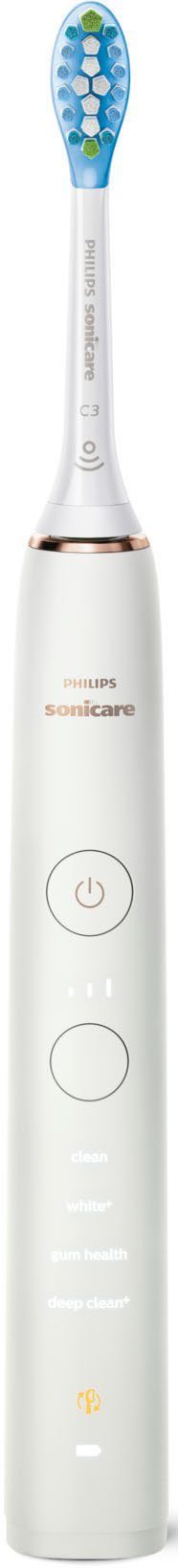 Philips Sonicare Elektrische Zahnbürste DiamondClean 9000 HX9914/57, Aufsteckbürsten: 2 St., mit Schalltechnologie, 2er Set, Ladeglas