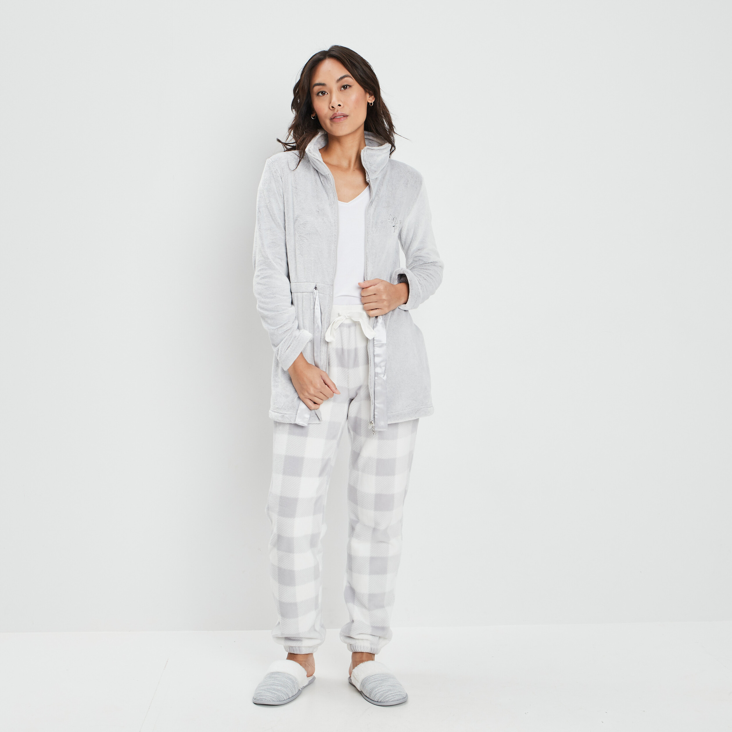 Pantalon de pyjama ecru femme | La Halle