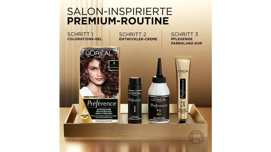 L'Oréal Préférence Permanente Haarfarbe 4 - Thahiti Naturbraun