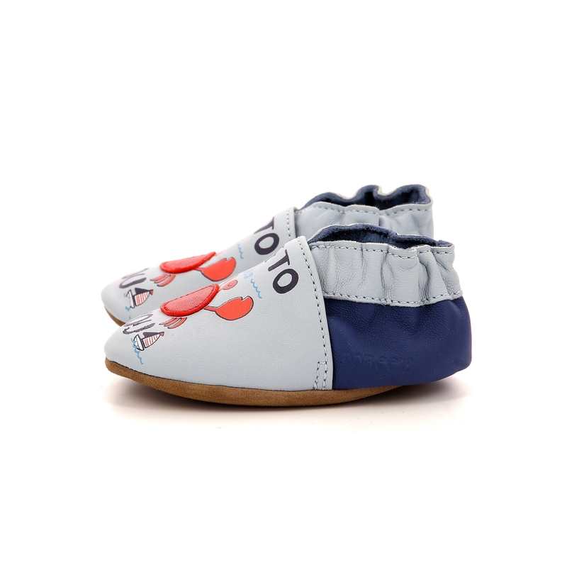 Chaussons cuir tannage vegetal Nice To Sea