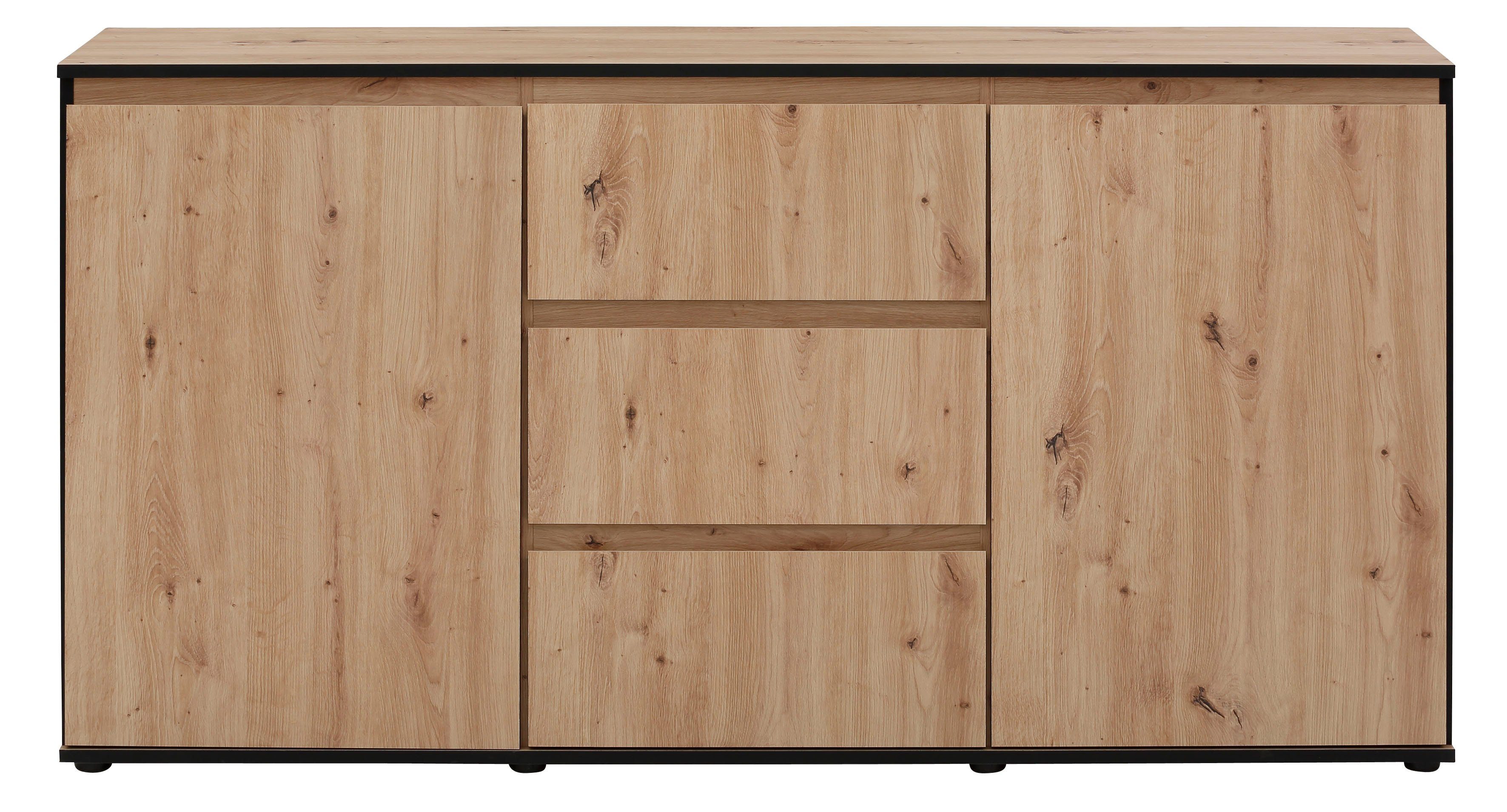 HELA Sideboard Ariana, mit angeschrägten Griffmulden, Breite 160 cm
