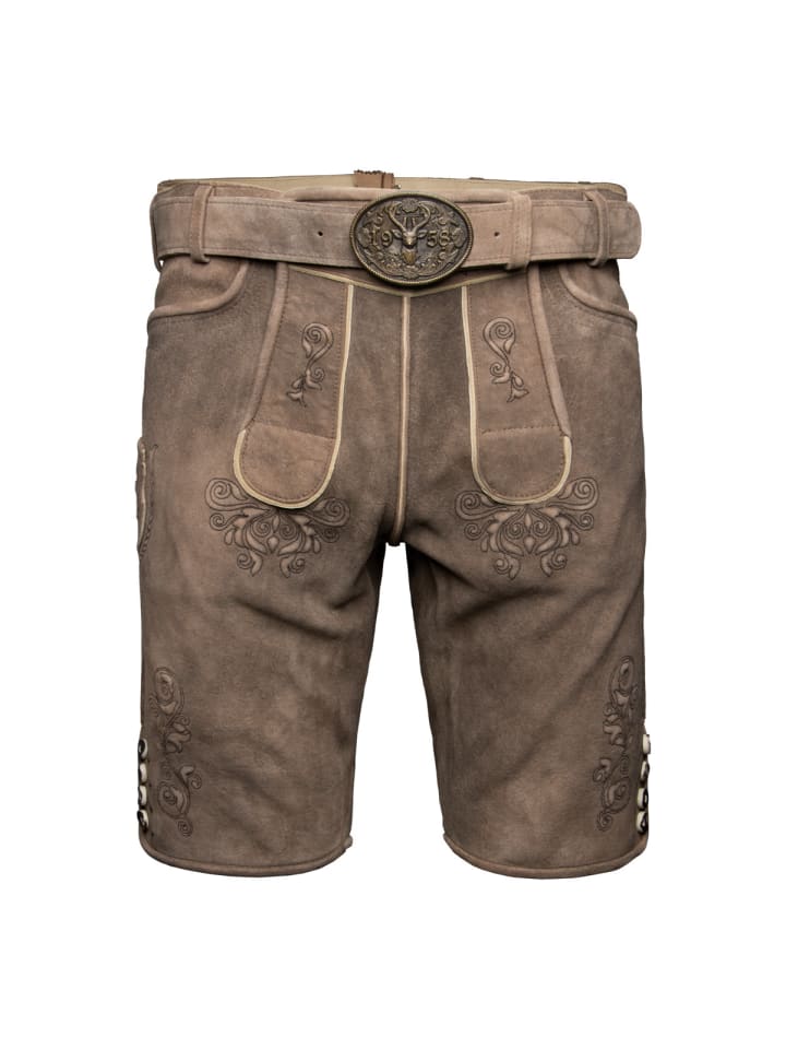 KRÜGER Lederhose Ralph in braun günstig kaufen