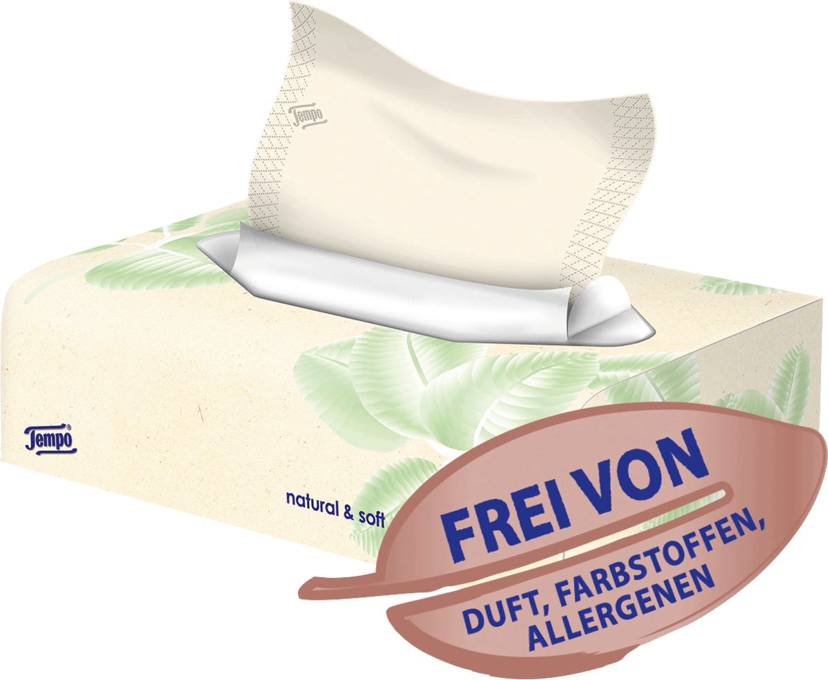 Taschentücher Box natural & soft, 90 St
