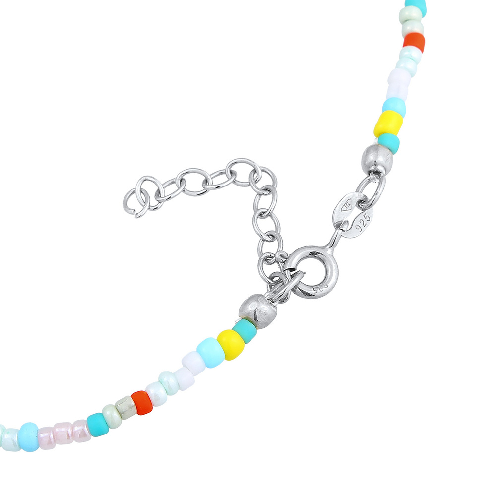 Elli Elli Bracelet de Cheville Femmes bracelet de cheville verre boules multicolores é Bijoux