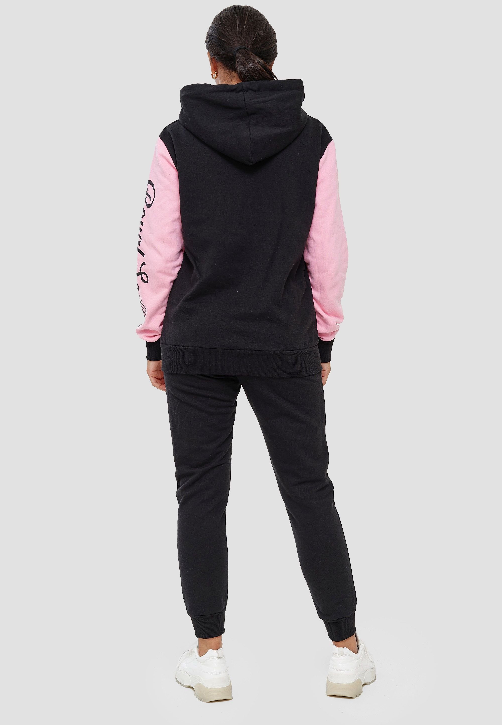 John Kayna Jogginganzug Damen Jogginganzug Trainingsanzug Frauen Sportanzug Streetwear Hoodie (Sportanzug Jogger Trainingsanzug, 2-tlg), Fitness Freizeit Casual