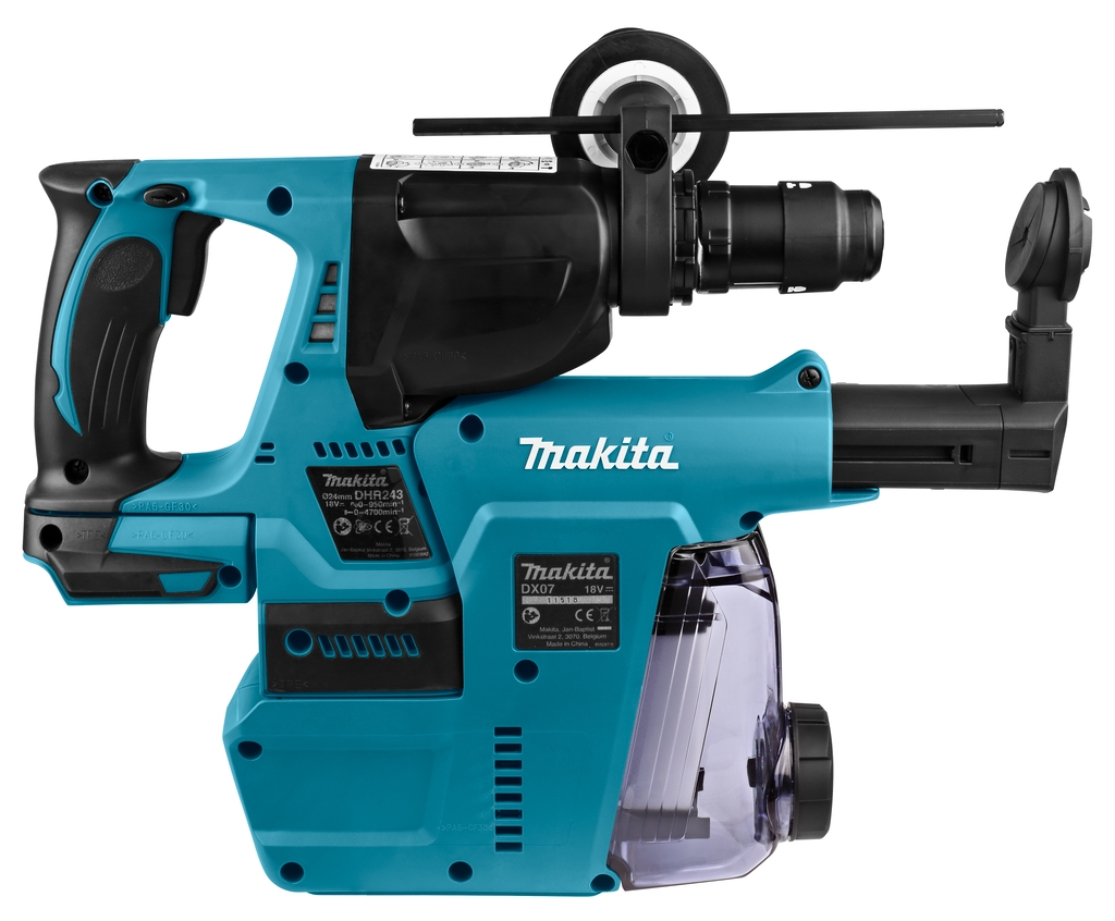 Makita DHR243ZJW Kombinovani čekić 18 V kućište + ugrađeno DX usisavanje prašine