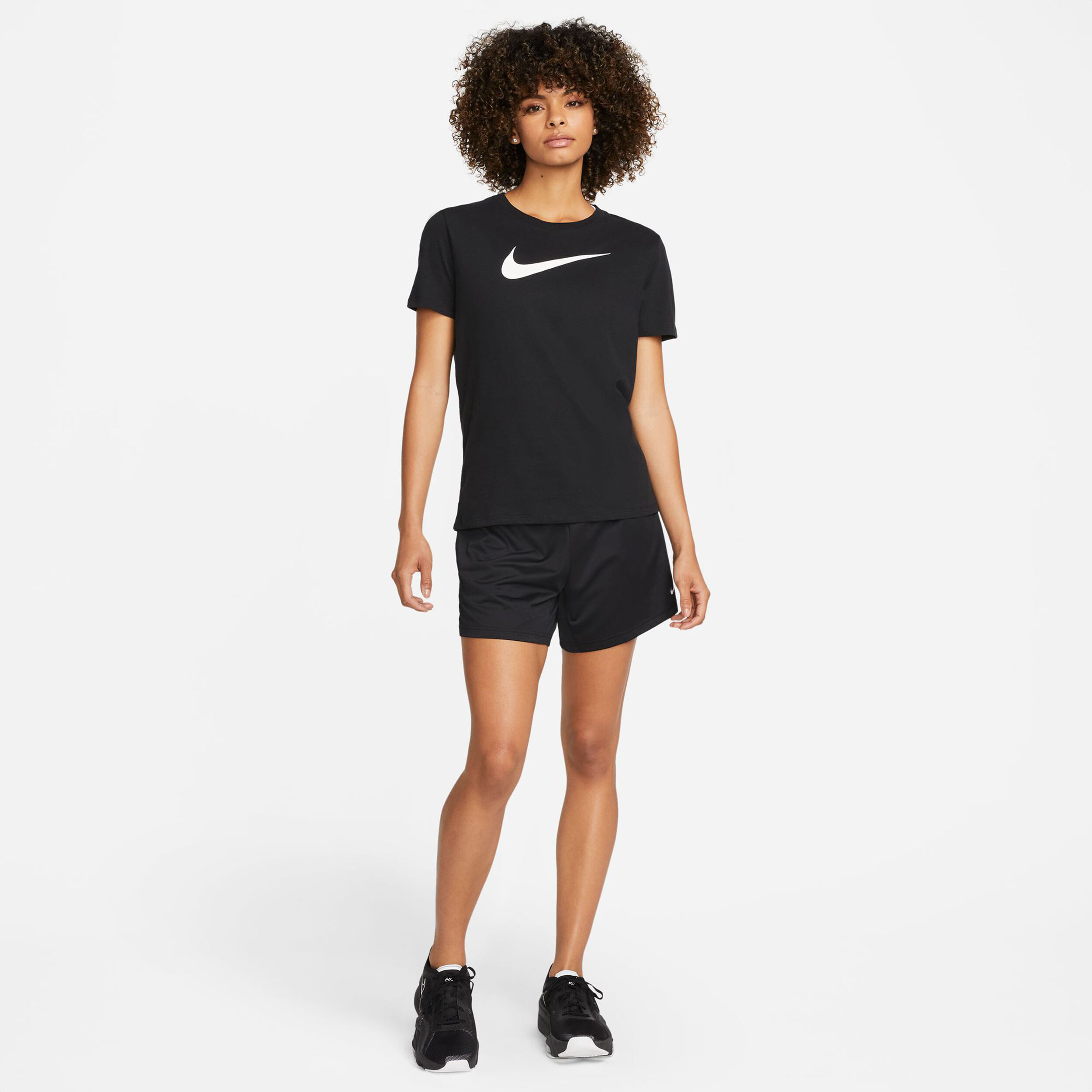 Dri-Fit Swoosh T-Shirt Damen - Schwarz, Weiß