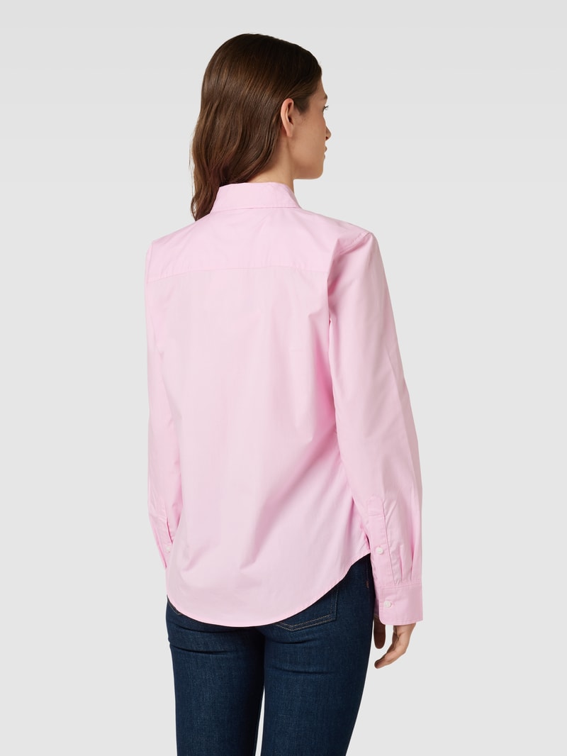 Hemdbluse mit Knopfleiste in rosa