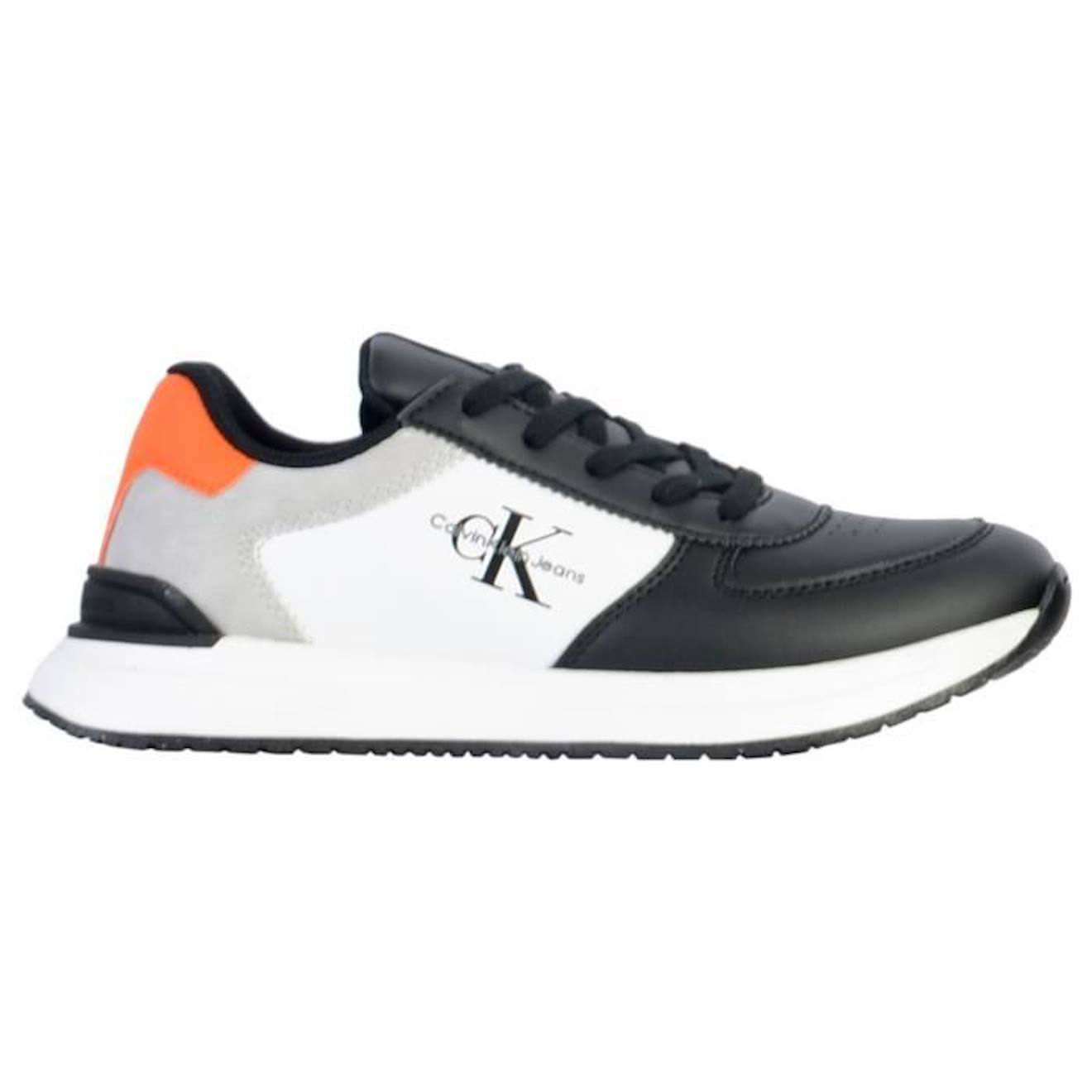 Basket à Lacets Calvin Klein Jeans Juniors Low Cut Lace-Up blanc