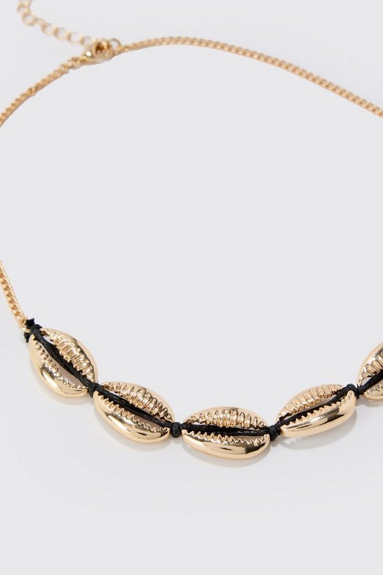 Shell Charm Rope Necklace