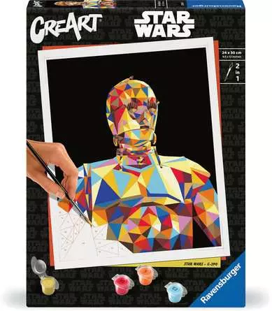 CreArt Star Wars - C-3PO - Malen nach Zahlen für Erwachsene