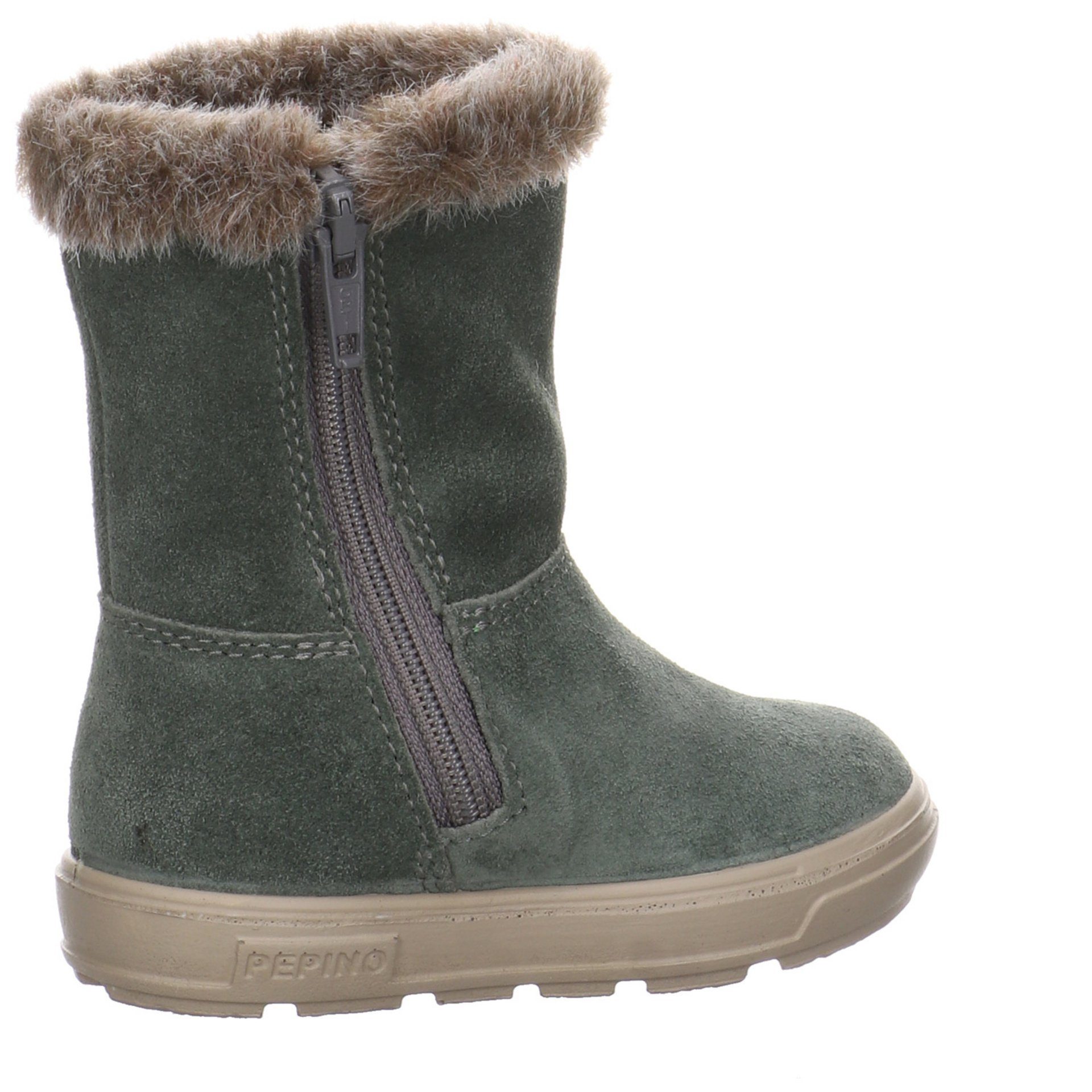 Ricosta Umi Stiefel Blüten Veloursleder geblümt Stiefel Veloursleder