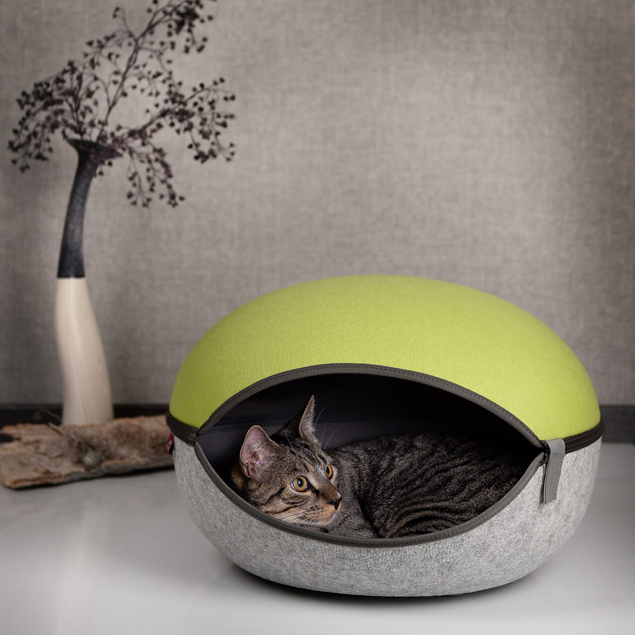 Canadian Cat Company Katzenbetten & Katzensofas Canadian Cat Company Filz Katzennest grün