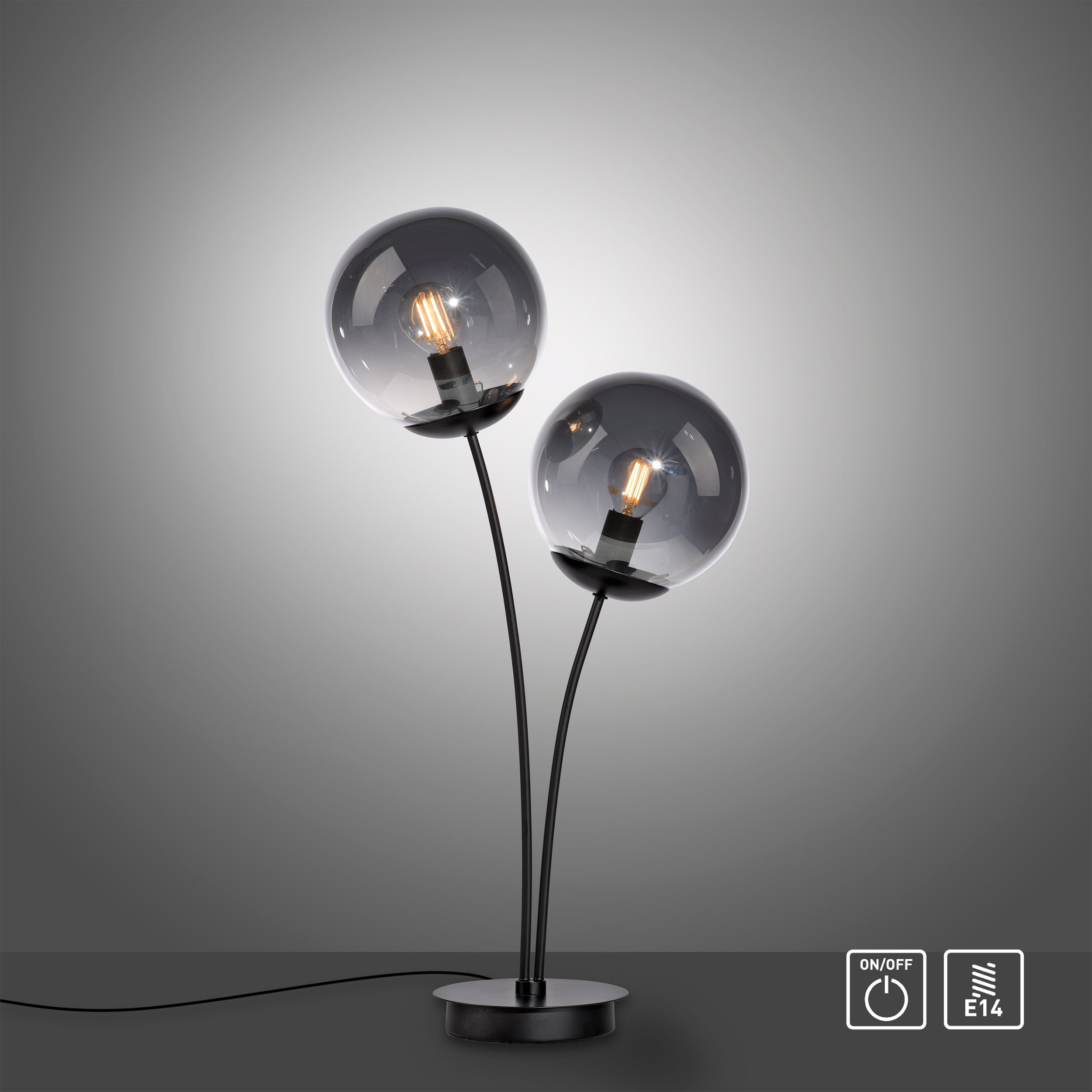 JUST LIGHT.Tischleuchte 2flg