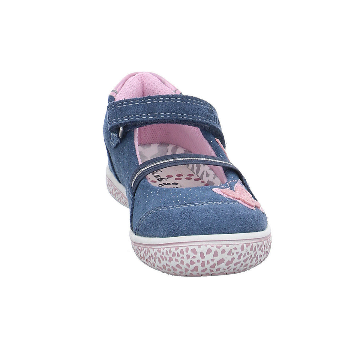 Mädchen Ballerinas Schuhe Taha Ballerina Kinderschuhe Veloursleder gemustert Ballerinas