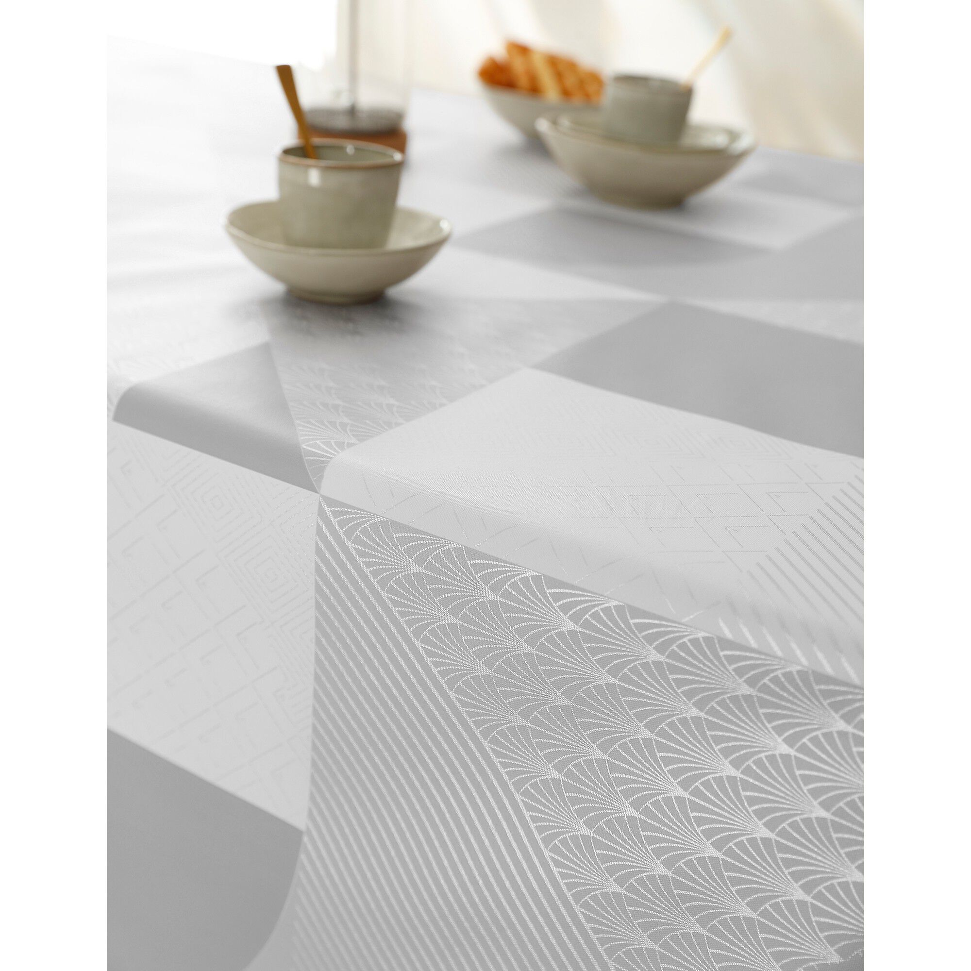 Nappe toile cirée imprimé géométrique