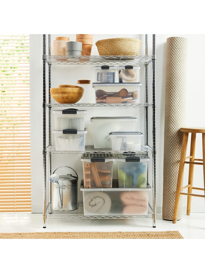 Rotho Compact Aufbewahrungsbox 70l mit Deckel, Kunststoff (PP) in Anthrazit günstig kaufen onesize