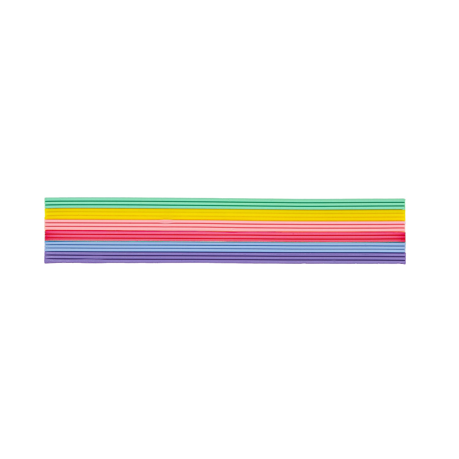 Verzierwachsstreifen, pastell, 20 cm, 18 Stück