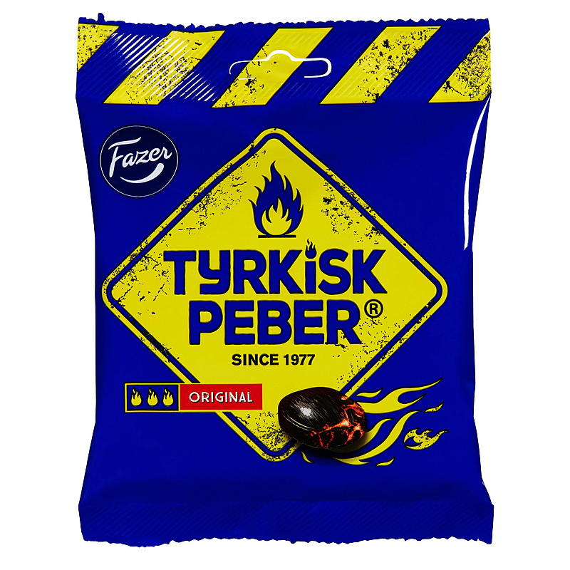 Fazer Tyrkisk pepper 120 g Original, Fazer