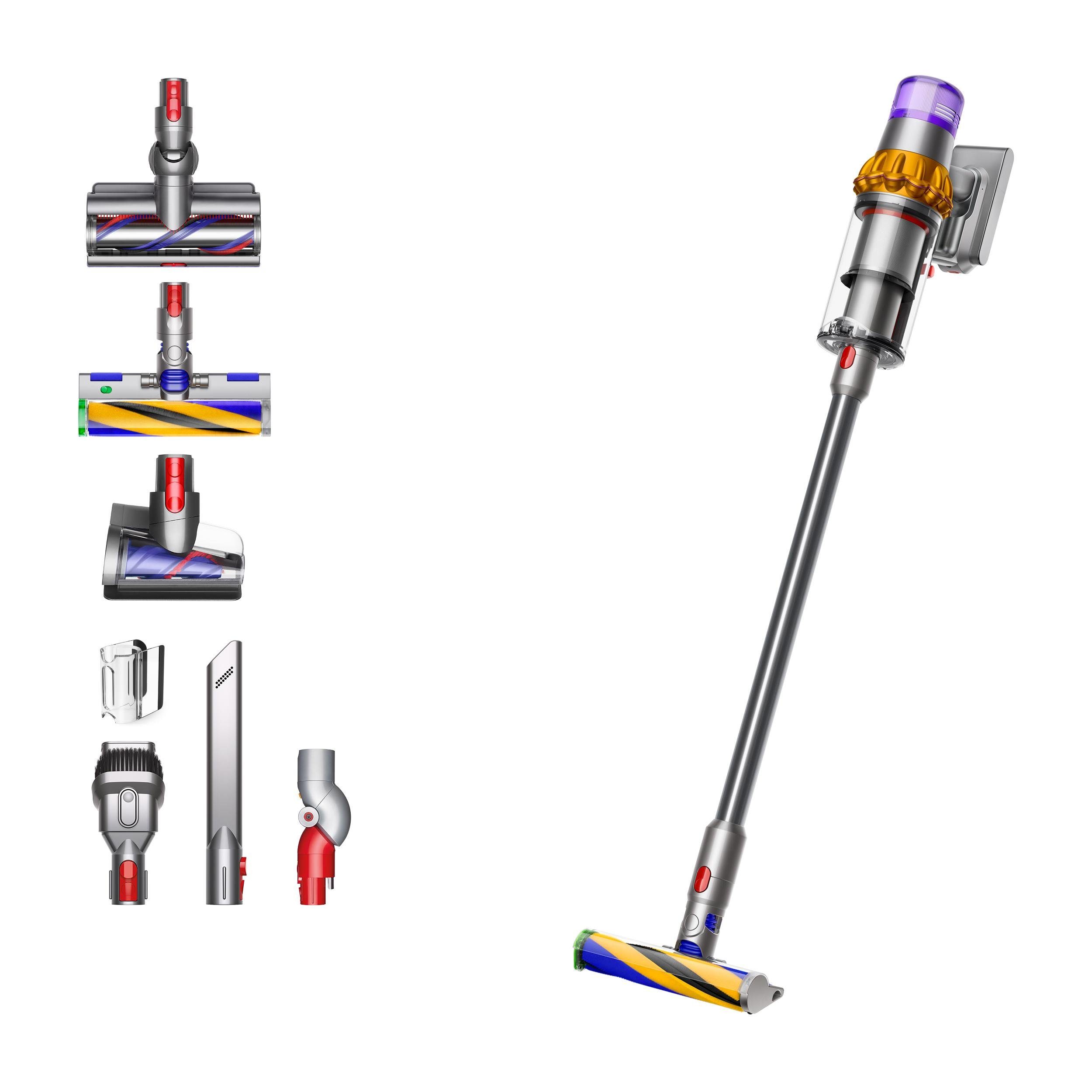DYSON Akku-Hand-und Stielstaubsauger V15 Detect Absolute, 660,00 W, beutellos, Dyson Hyperdymium Motor, Laser