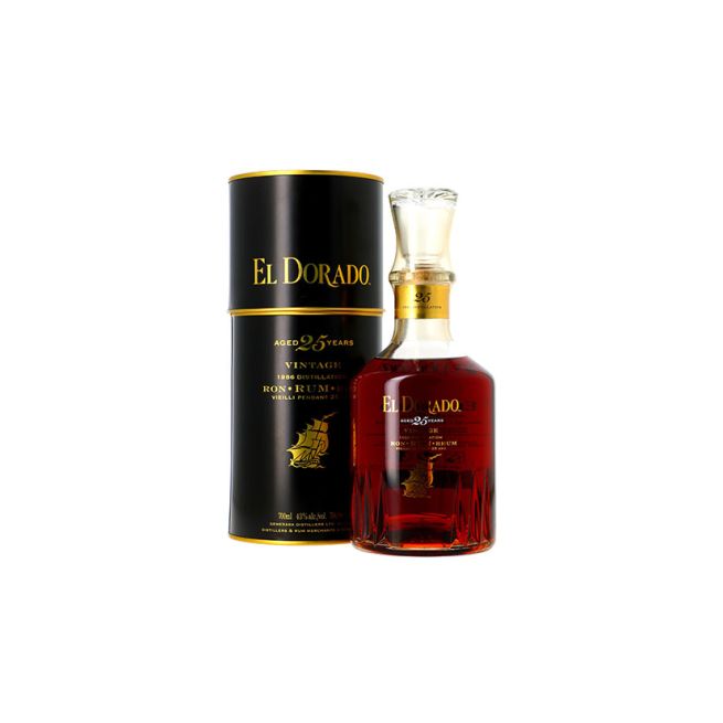 Rhum traditionnel Demerara Distillers Limited Rhum Vieux, El Dorado, 25 ans 43°