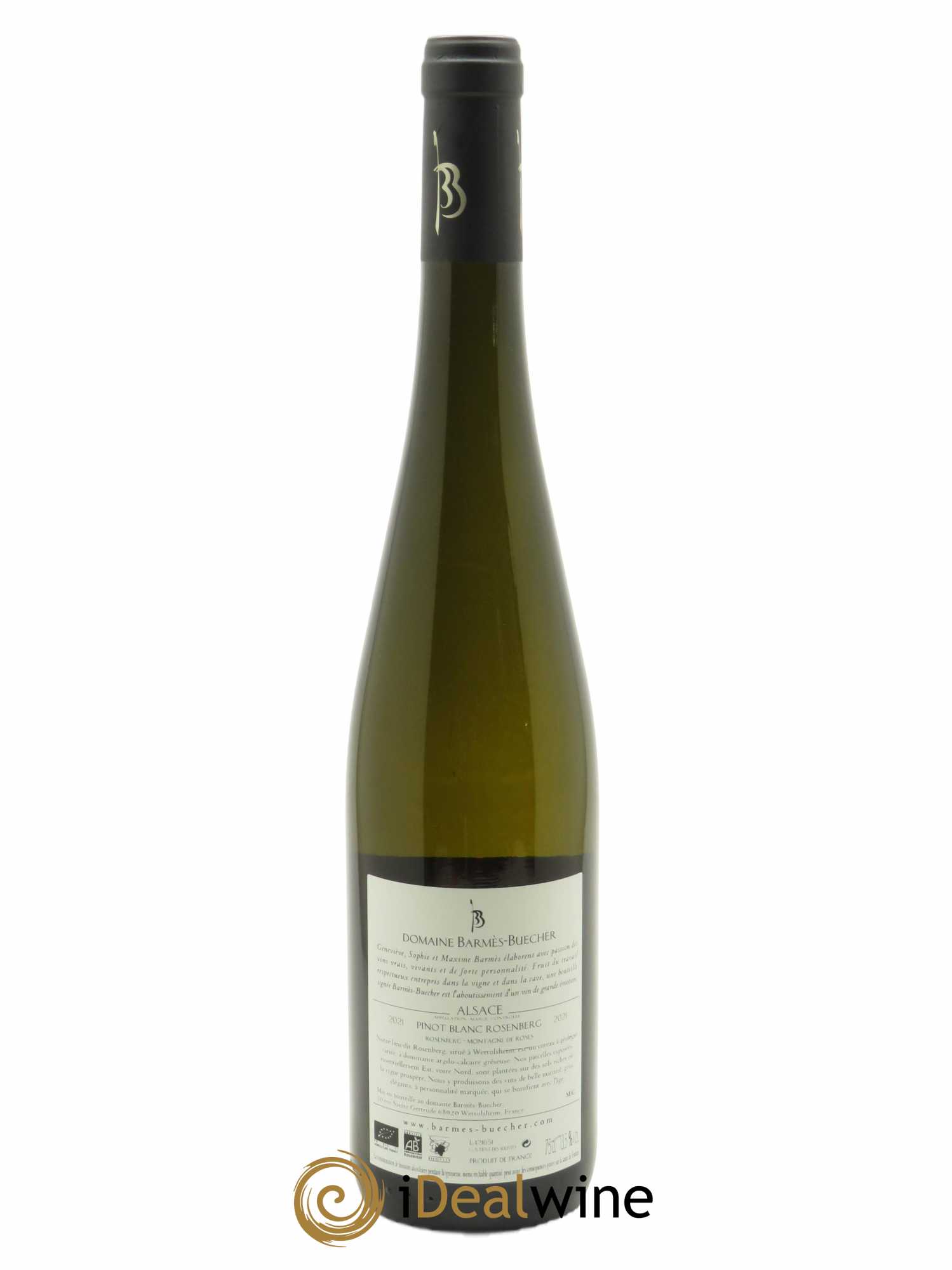 Pinot blanc Rosenberg Barmes-Buecher  2021 - Lot de 1 Bouteille