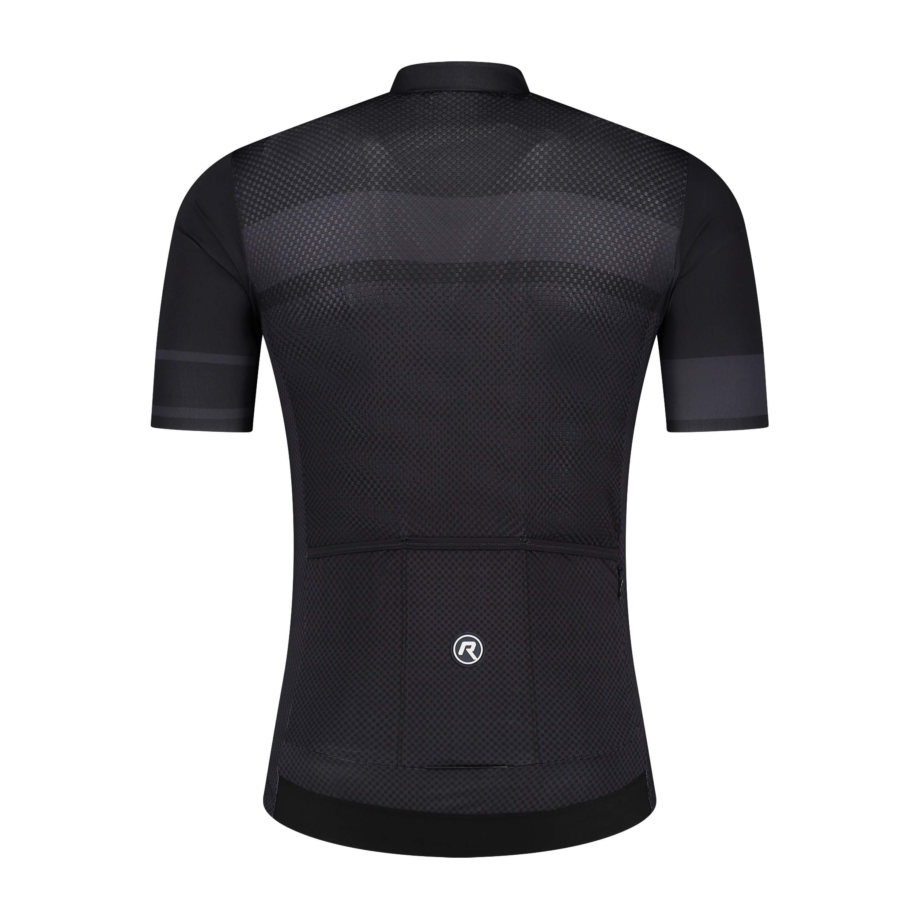 Rogelli Block Schwarz Herren Radtrikot Kurzarm