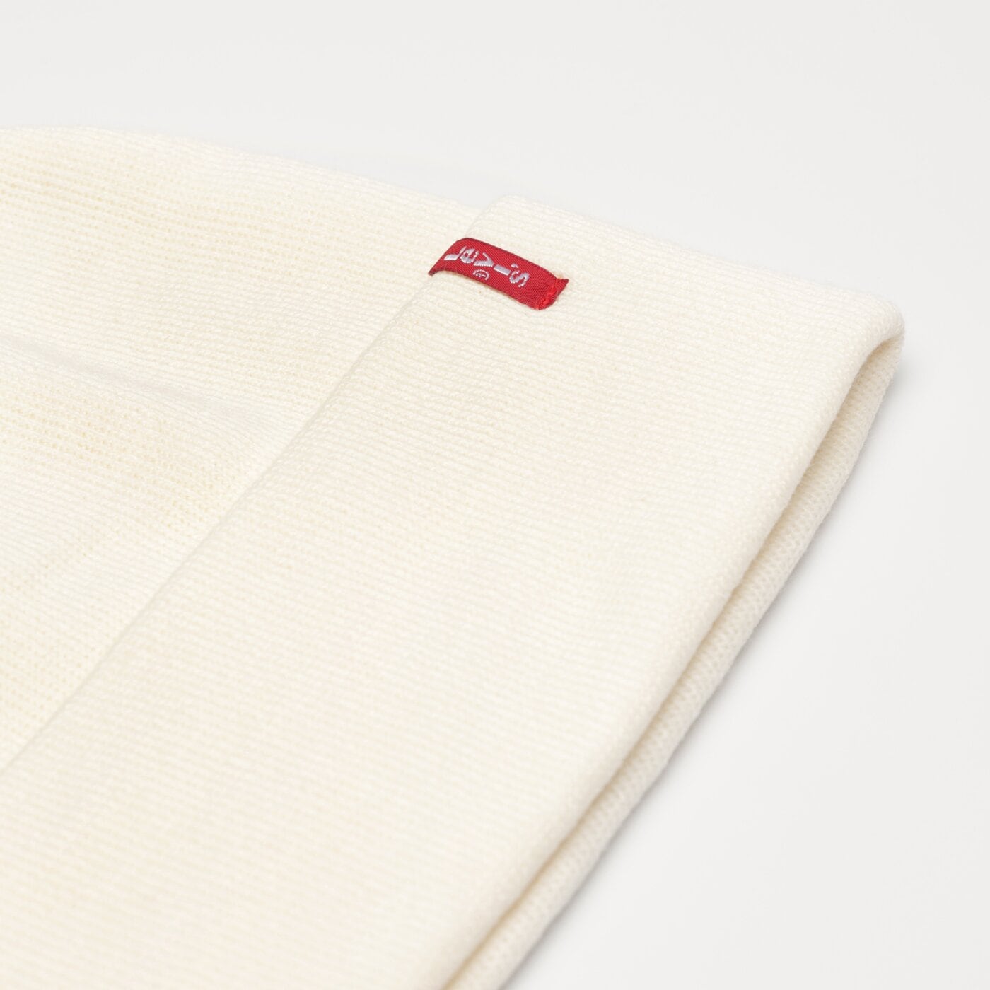 LEVI'S MÜTZE SLOUCHY RED TAB BEANIE Weiß