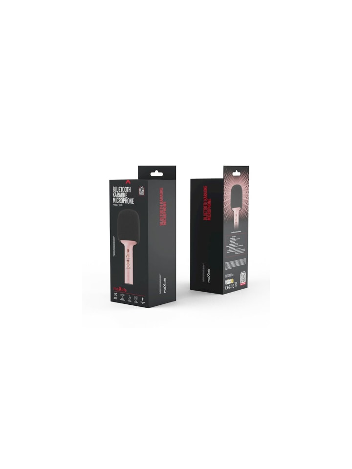maXlife Maxlife Bluetooth-Mikrofon mit Lautsprecher MXBM-600 Pink in Rosa günstig kaufen onesize