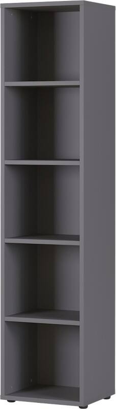 Germania Bücherregal 4234-547 Grau 450 mm (B) x 400 mm (T) x 1970 mm (H)