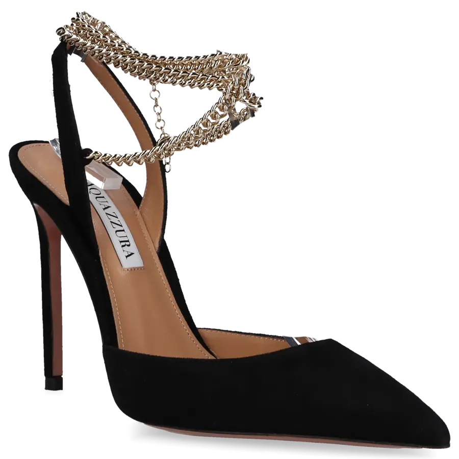 Aquazzura - Pumps 105 Veloursleder - schwarz