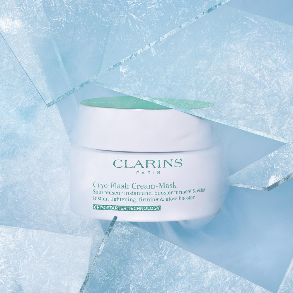 Clarins Cryo-Flash Masque-Crème Effet lift immédiat, fermeté & éclat Soin  Masque anti-âge