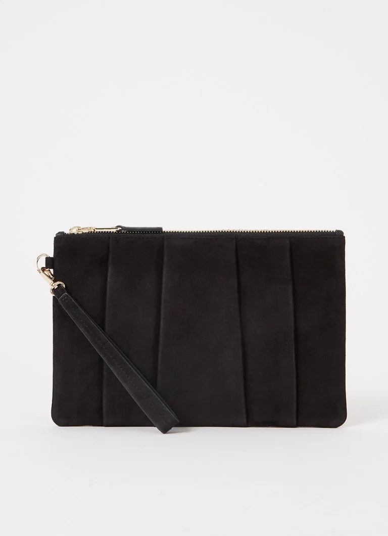 Phase Eight Clutch od brušene kože s naborima