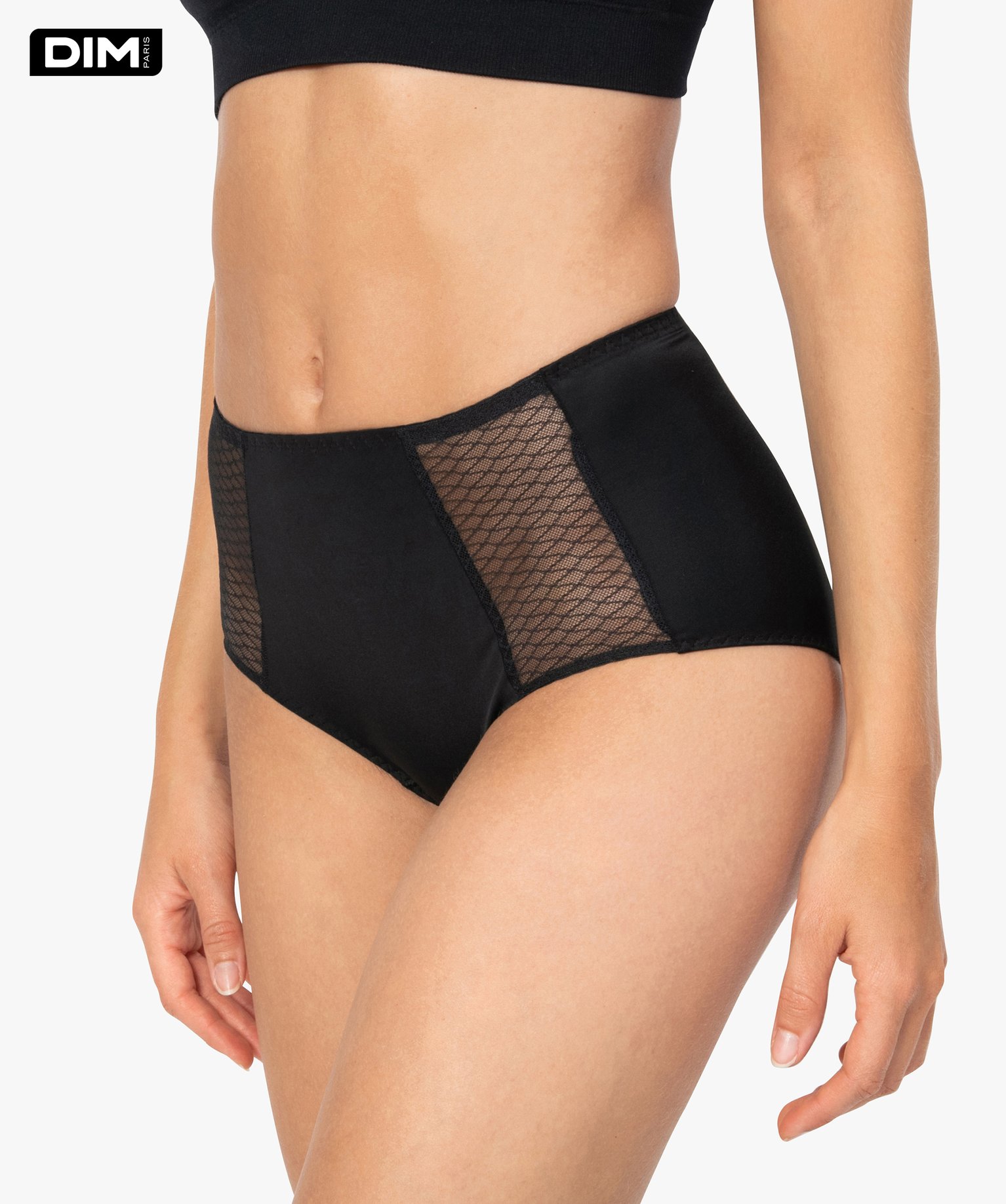 Culotte femme taille haute effet ventre plat - DIM noir | GEMO