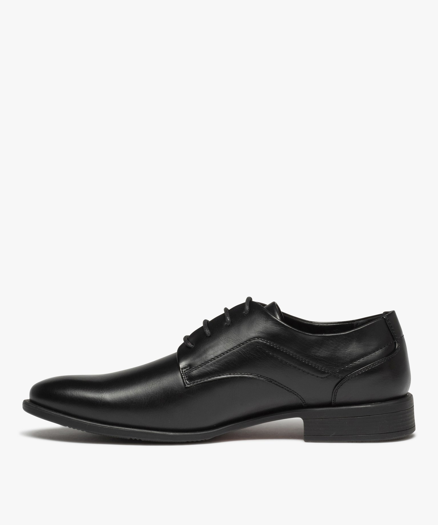 Derbies homme classiques unis à lacets ronds noir | GEMO