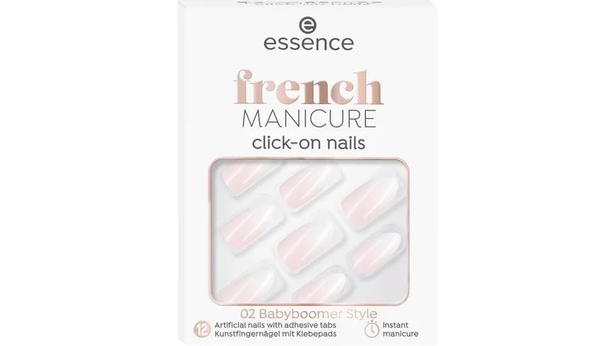 essence French Manicure Click On Nails Babyboomer Style