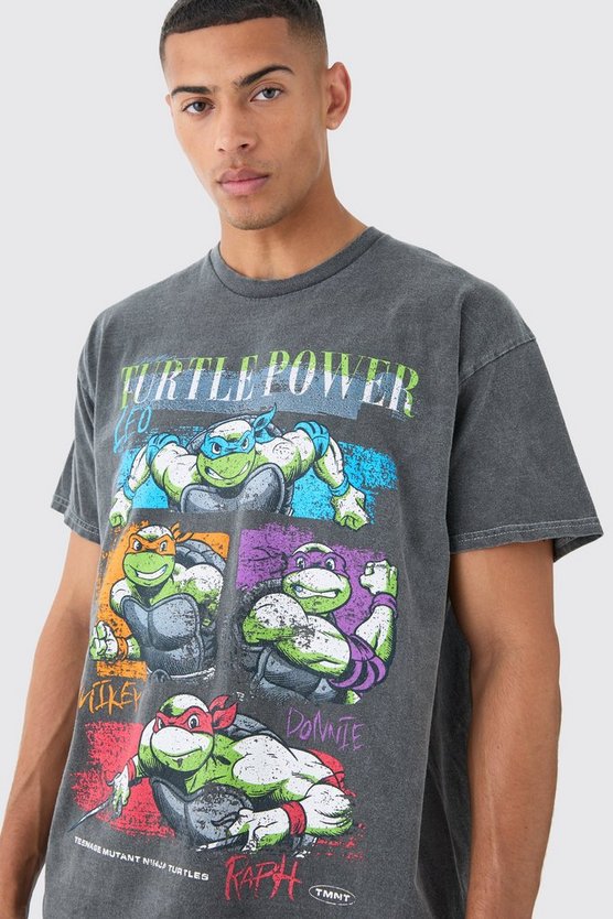 Oversize T-Shirt mit lizenziertem Ninja Turtles Print