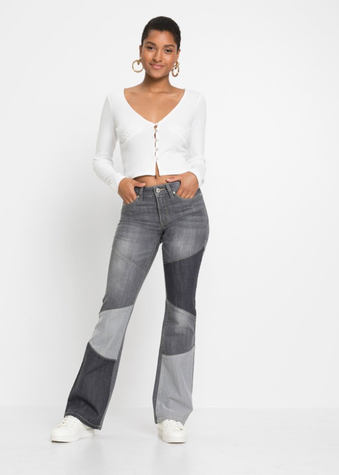Patchwork Schlagjeans