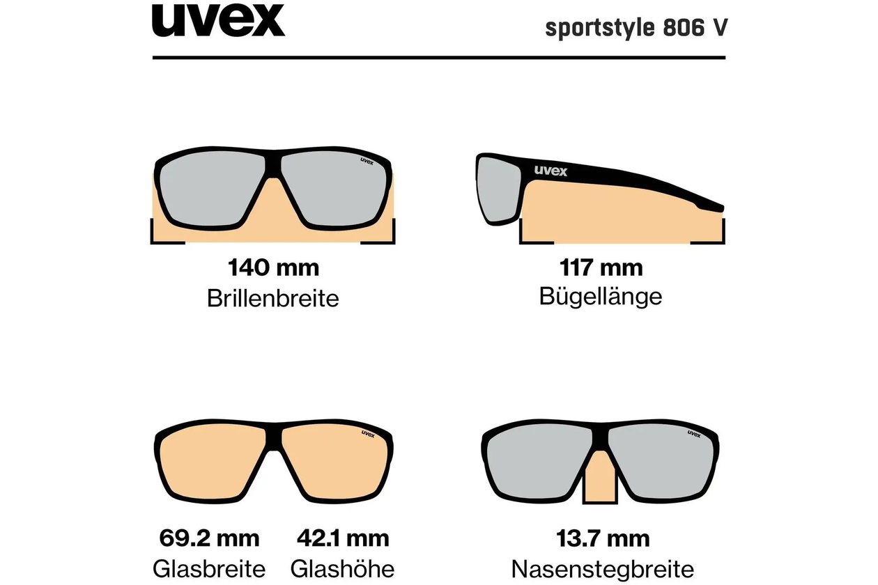 Uvex Sportstyle 806 V Moss Matt / Smoke