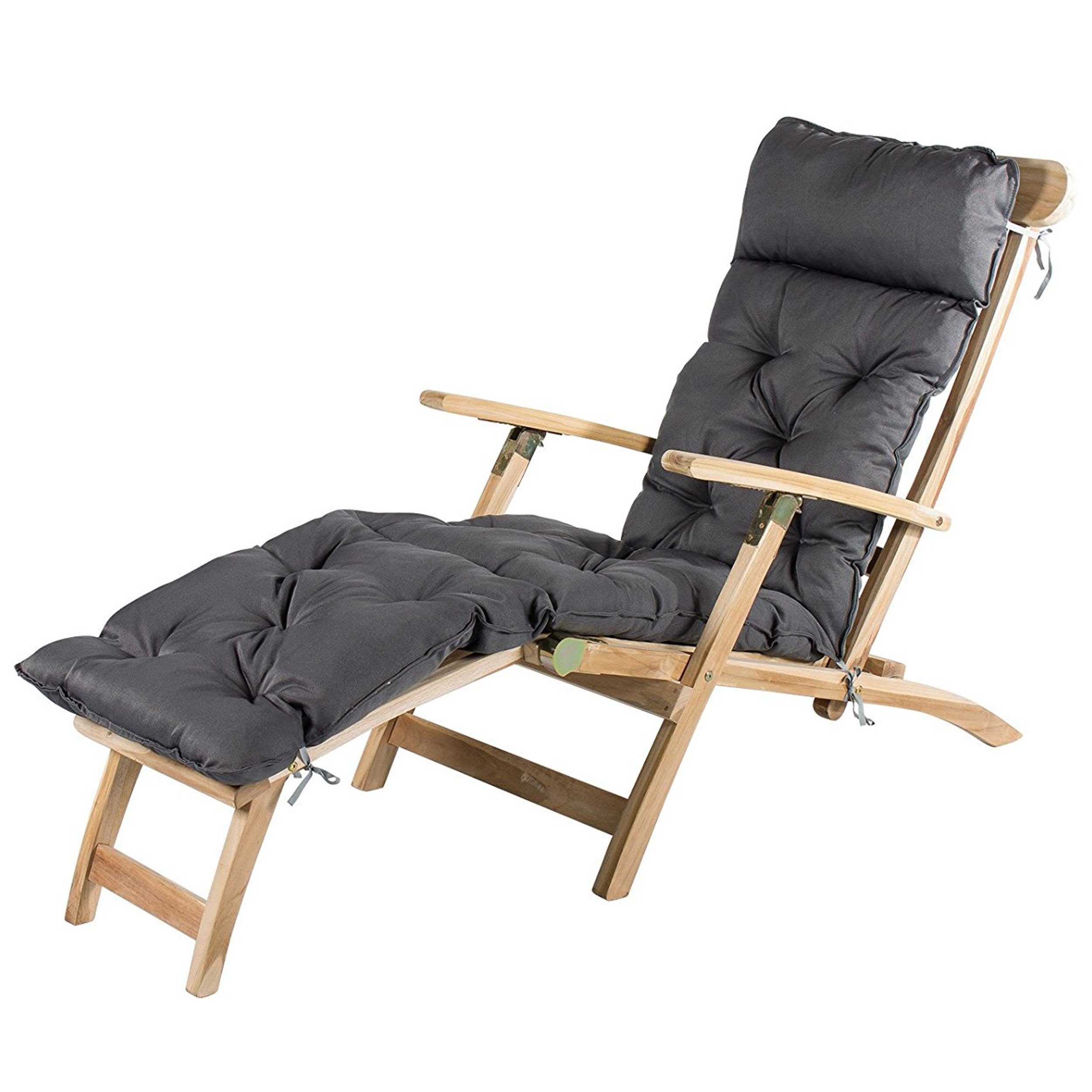 Home Feeling Liegenauflage Deckchair, Polsterauflage, Kissen, ca. 195 x 49 x 10 cm