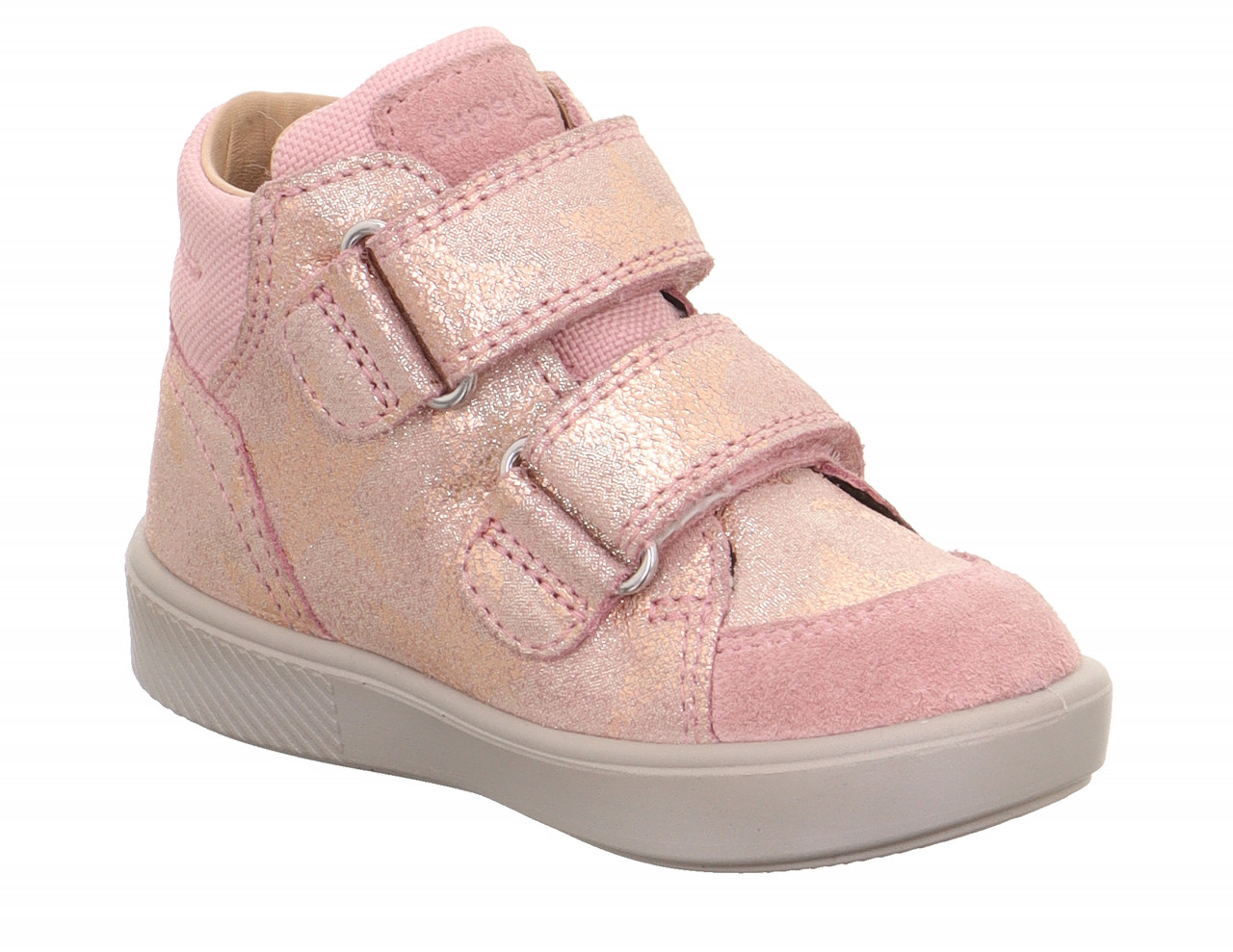 SUPIES - Rosa/GoldSneaker high mit Klettverschluss