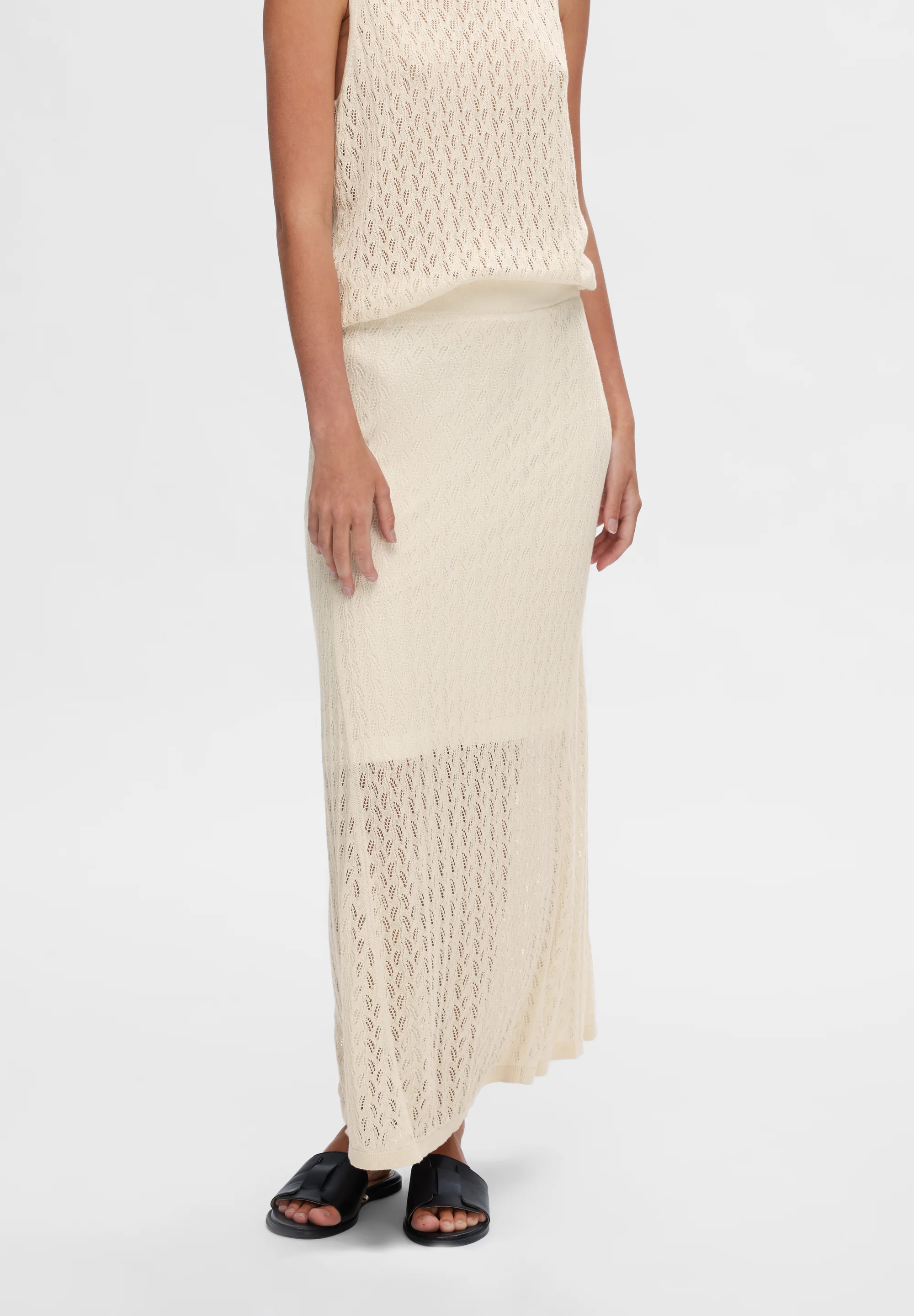 Selected Femme SLFAGNY LONG SKIRT - Falda de campana