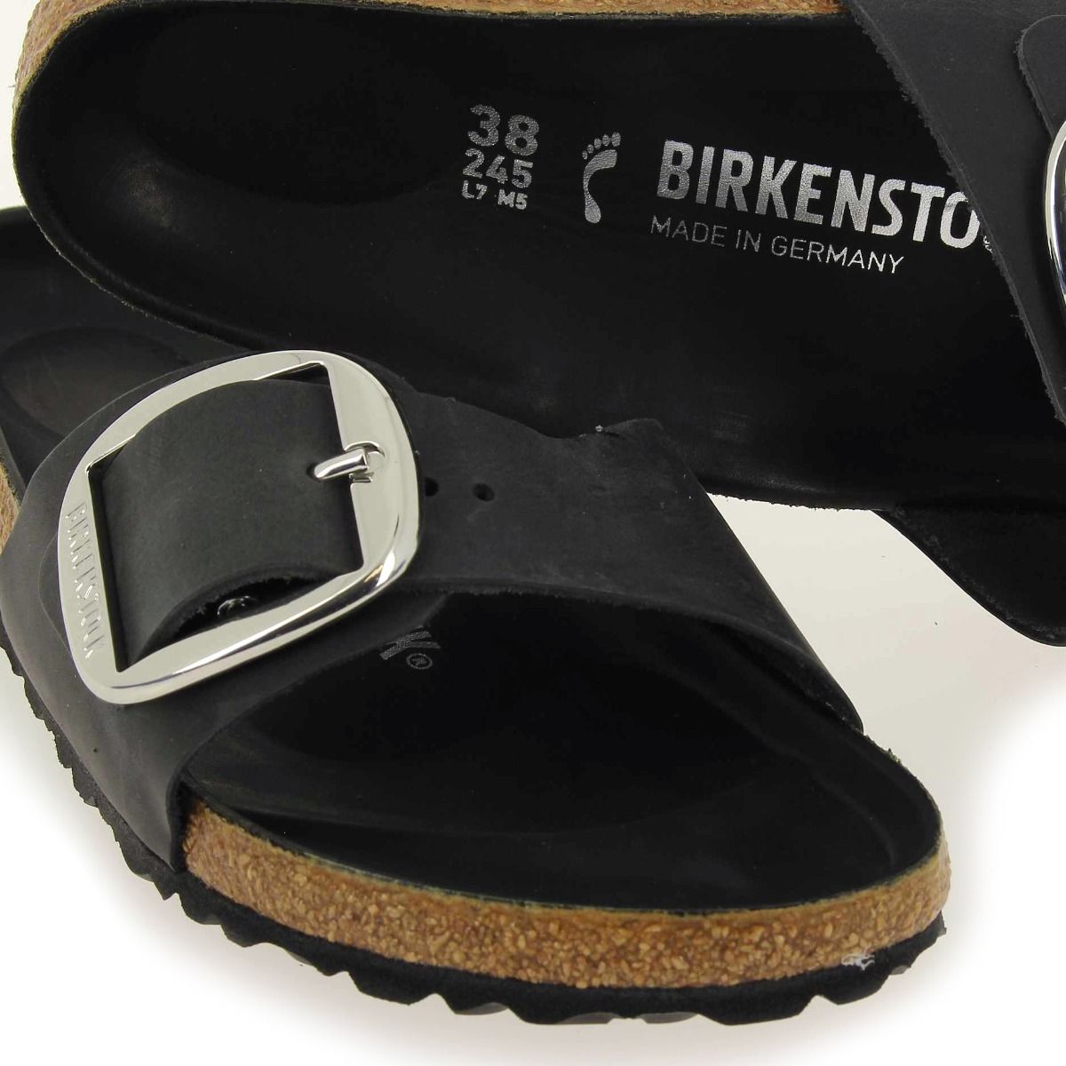 Birkenstock  MADRID BIG BUCKLE - Noir