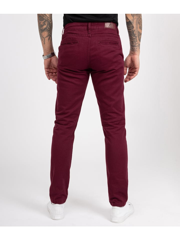 Rock Creek Chino in Weinrot günstig kaufen