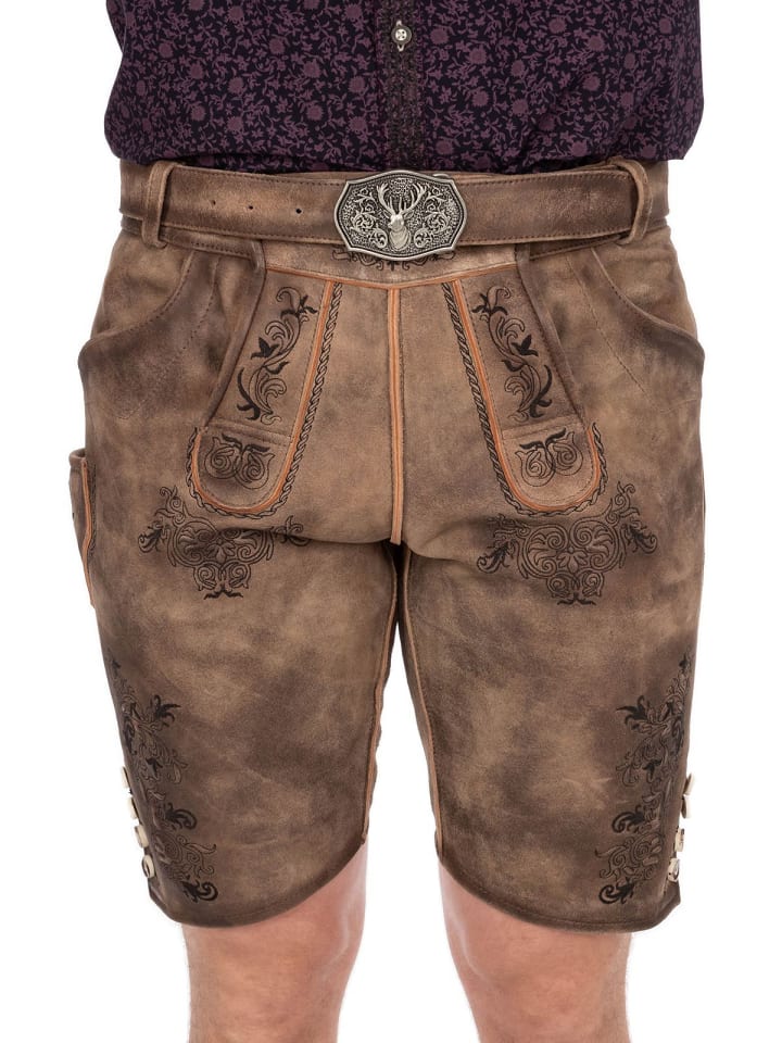 MADDOX Lederhose ALTREI in hellbraun günstig kaufen