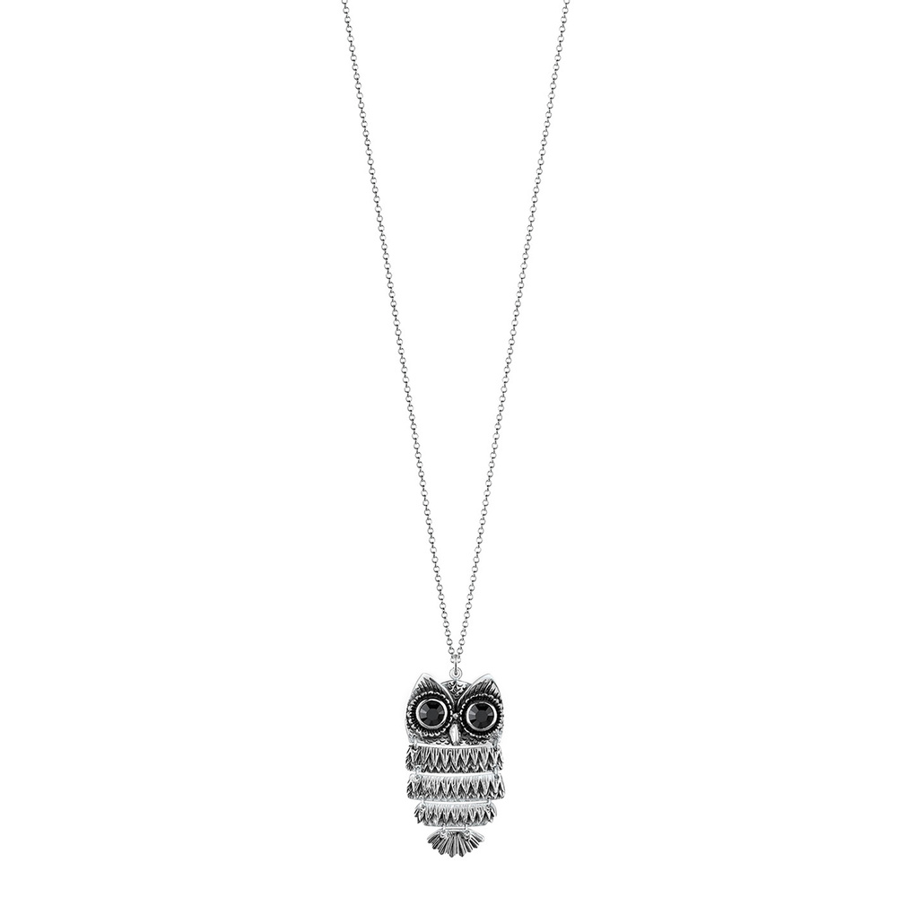 Elli Elli Collier Eule Kristalle 925 Sterling Silber collier