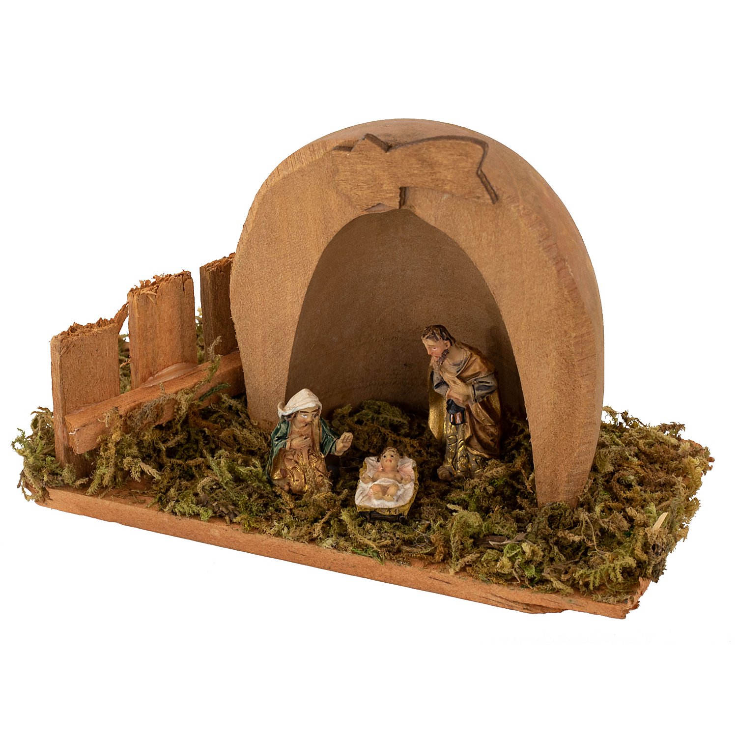 Stall in Nussschalen-Optik, 6 x 5 x 7 cm