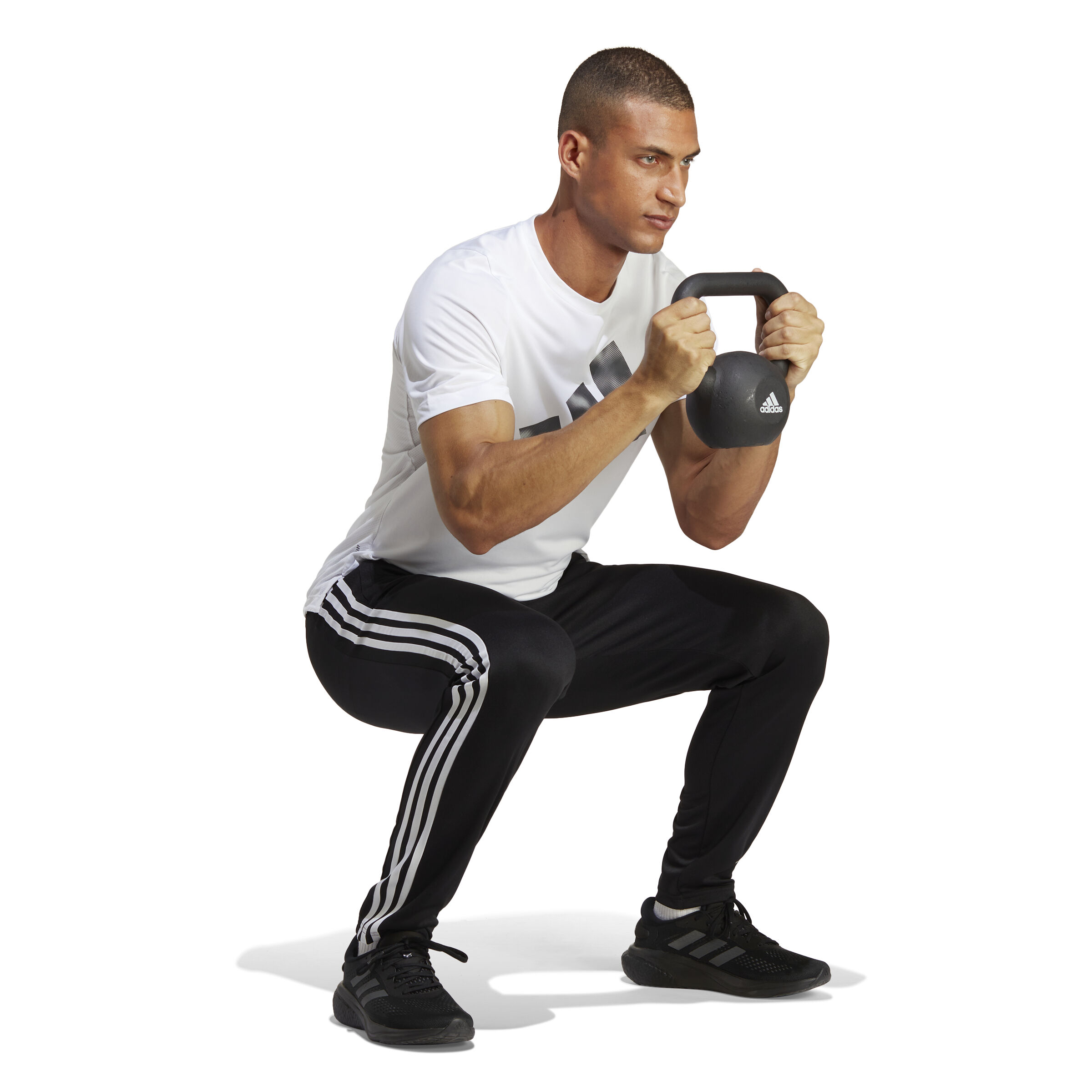 Training Essential Base 3 Trainingshose Herren - Schwarz, Weiß
